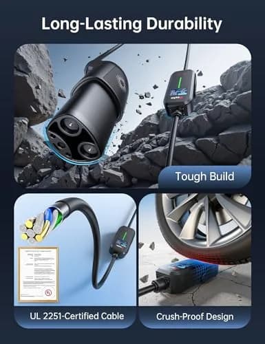 Raylix 32A Level 2 EV Charger for Tesla | Fast NEMA 14-50 Plug, 7.68KW, Portable thumbnail 8