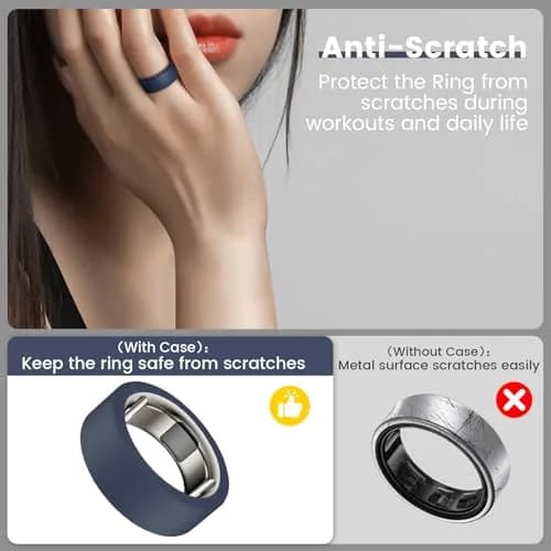 sylacor 10 Pack Ring Covers for Oura Ring Gen 4/3 & RingConn (S/M Sizes) | Elastic Silicone Protector thumbnail 3