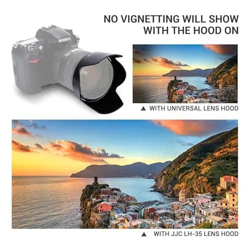 JJC HB-35 Lens Hood Reversible Lens Shade Cover for Nikon NIKKOR AF-S DX 18-200mm f/3.5-5.6G ED VR II | Protects & Reduces Stray Light thumbnail 3