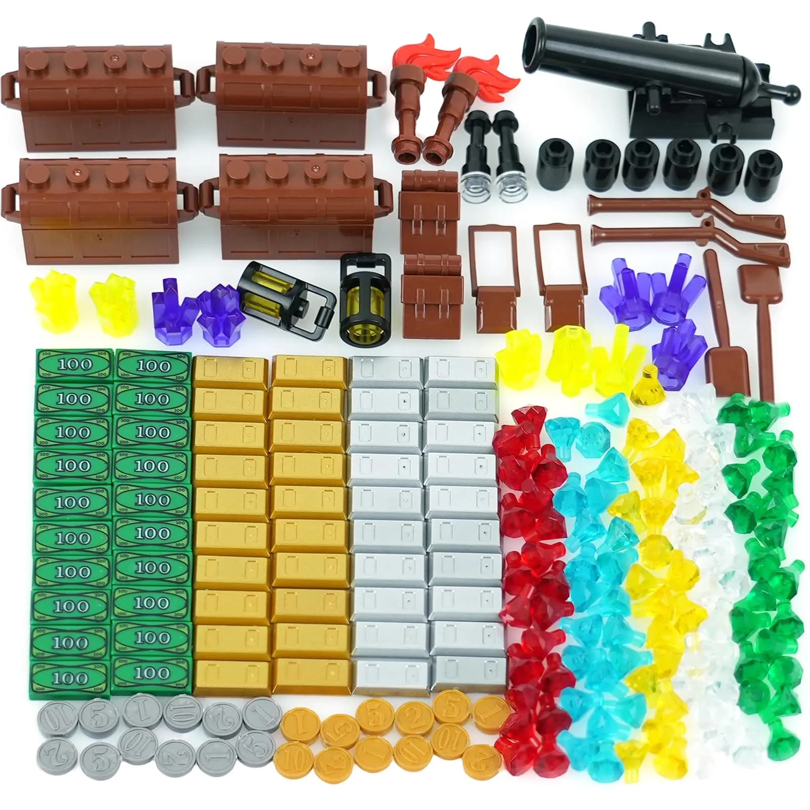 BroTex Pirates Treasure Chest Building Blocks 215 Pieces | STEM Learning Toy for Kids Ages 6+ — No.1