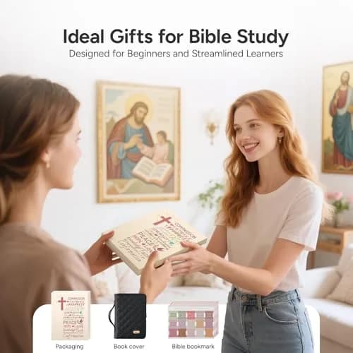 BellaHold Adjustable Bible Cover with 75 Bible Tabs - Black, Size S (21.5 cm x 28.3 cm x 2.2 cm) thumbnail 9