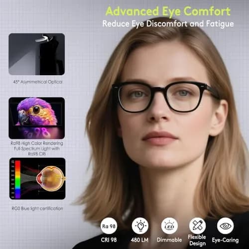 Quntis Curved Monitor Light Bar for 34"+ Ultrawide | Eye-Care Glare-Free Desk Light thumbnail 6