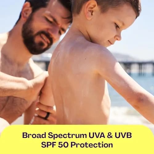 Hello Bello Kids Mineral Sunscreen Lotion SPF 50 | 148ml (5oz) | Gentle, Chemical Sunscreen-Free Protection thumbnail 2