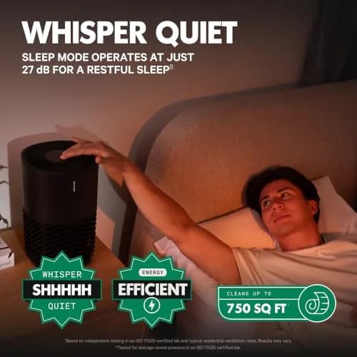PuroAir 130i Smart HEPA Air Purifier for Bedroom & Home | 750 sq ft Coverage, Wi-Fi Control, Quiet 22dB thumbnail 6