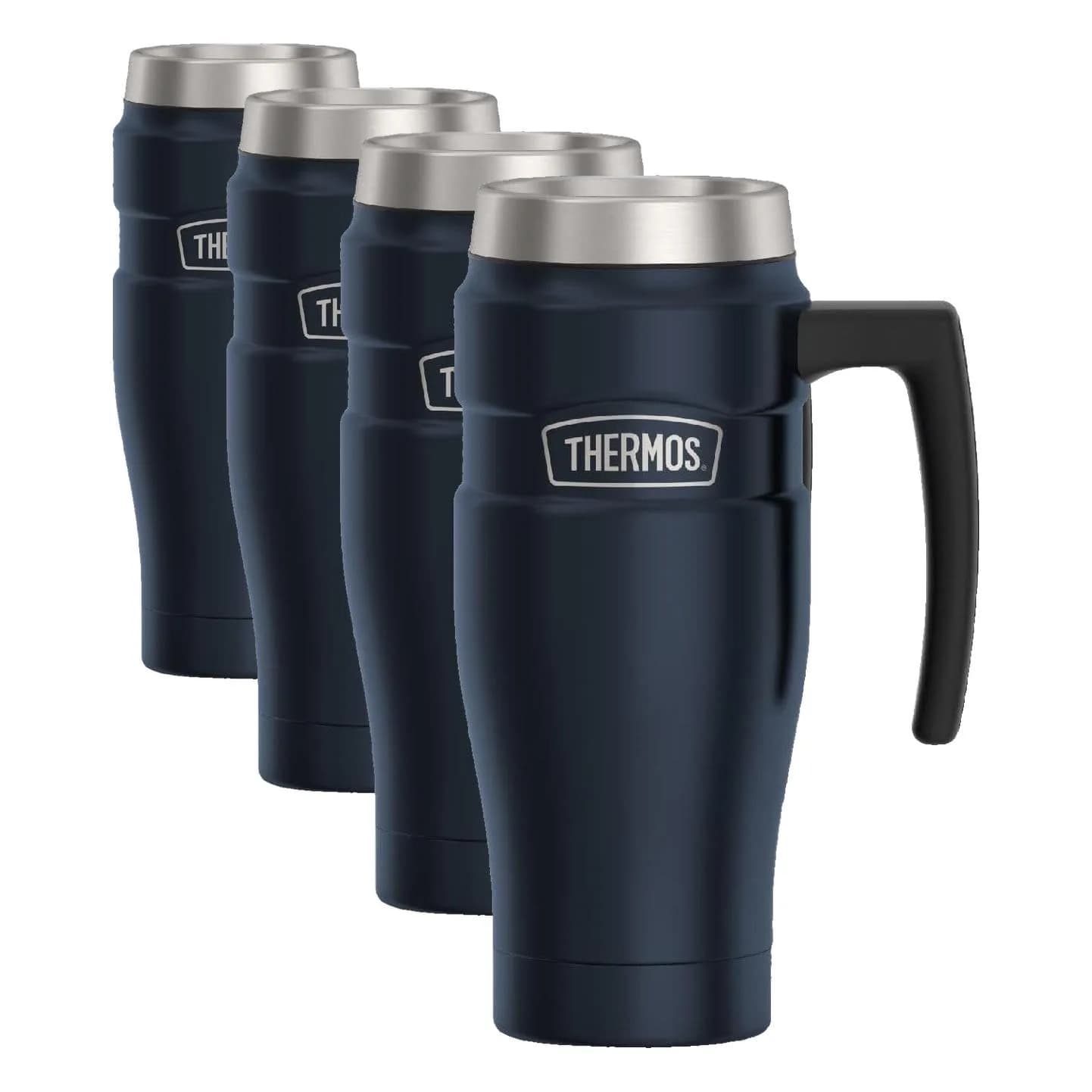 THERMOS Stainless King 16oz Midnight Blue Travel Tumbler - 4 Pack
