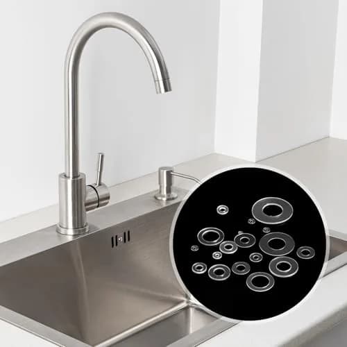 HARFINGTON M2 PVC Flat Washers 2mm ID x 5mm OD x 0.3mm Thick | 300-Piece Pack for Sealing & Gasket Applications thumbnail 6