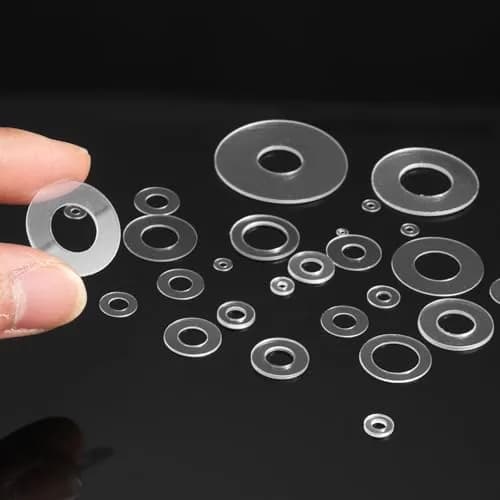 HARFINGTON M3 PVC Flat Washers 3mm ID 8mm OD 0.3mm Thick | 300-Pack Sealing Gasket Rings thumbnail 4