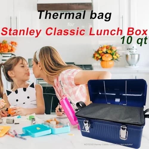 dtylean Insulated Bag for Stanley Classic Lunch Box 10qt (9.5L) | Waterproof Leakproof Thermal Cooler thumbnail 2