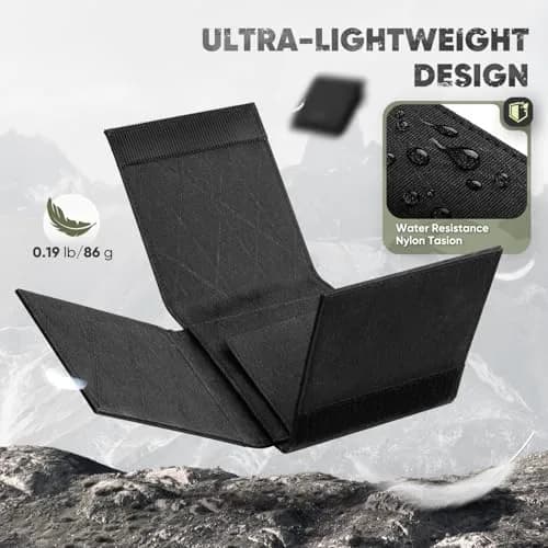 VULKIT Mens Wallet RFID Blocking Card Holder Minimalist Tri-Fold Black | Durable Nylon, 20+ Card Capacity thumbnail 5