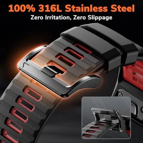 NotoCity Quickfit 22mm Watch Band for Garmin Fenix 8 47mm | Compatible with Garmin Fenix 9/8 Pro 47mm, 7/6/5 Series, Forerunner 965/955/945/935, Epix Pro 47mm thumbnail 2