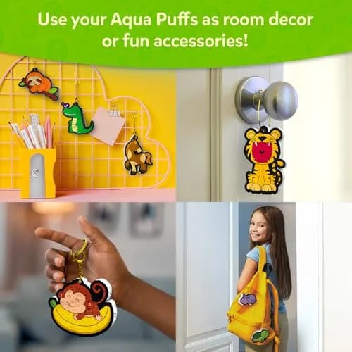 Skillmatics Aqua Puffs Animals Art & Craft Kit 15 Puffs, 10 Markers, 2 Water Pens | Award-Winning Toy for Kids Ages 4-10 thumbnail 7