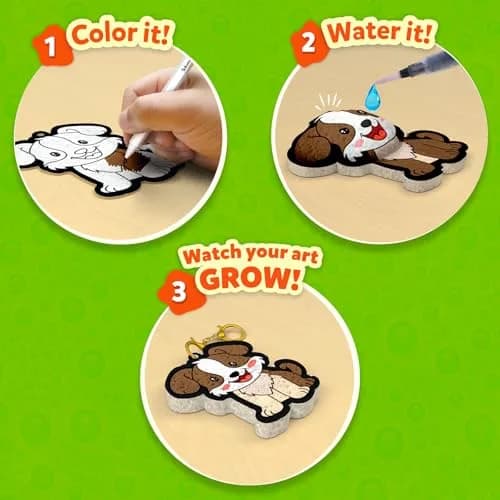 Skillmatics Aqua Puffs Animals Art & Craft Kit 15 Puffs, 10 Markers, 2 Water Pens | Award-Winning Toy for Kids Ages 4-10 thumbnail 3