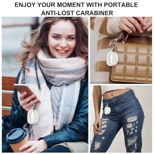 Aircawin Case for Bose QuietComfort Earbuds II & Ultra 2022/2023 | Clear Glitter TPU Cover thumbnail 6