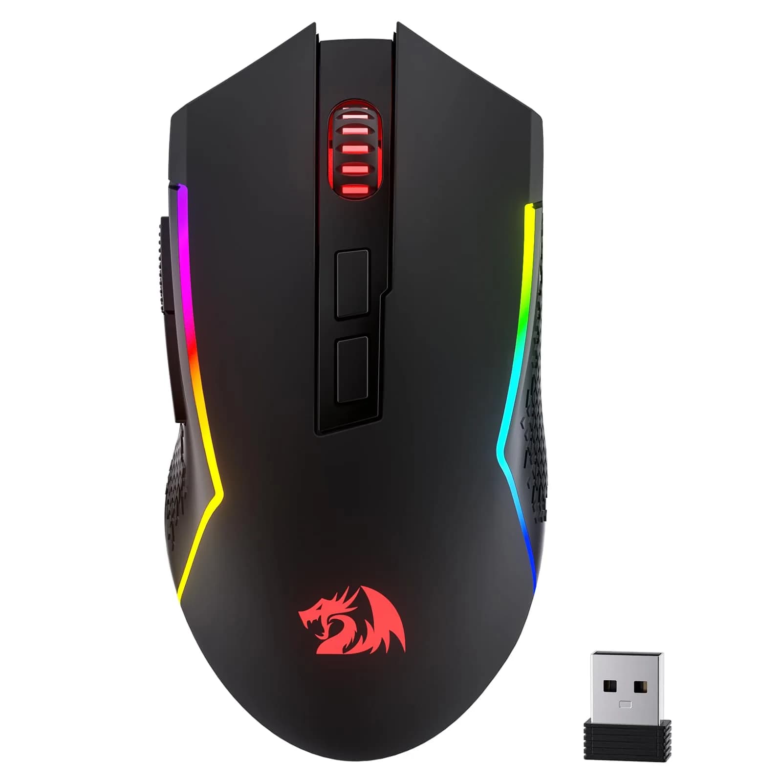 Redragon M693 LIT Wireless RGB Gaming Mouse 12800 DPI 7 Programmable Buttons | 3-Mode Connectivity - main product image