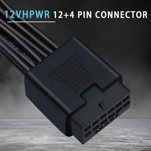 COMeap 16 Pin to Dual 8 Pin(6+2) PCIe Conversion GPU Power Cable 18cm (7in) | 600W Rated Power thumbnail 2