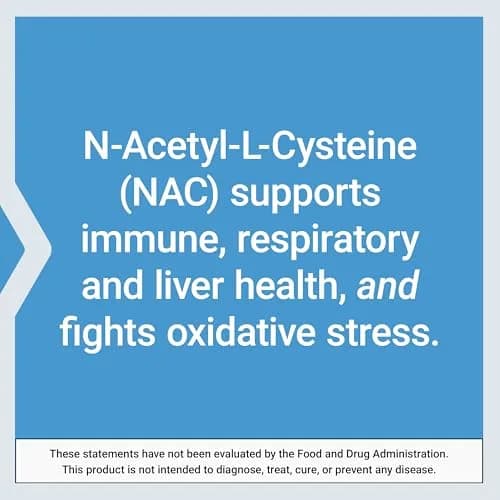 Life Extension N-Acetyl-L-Cysteine (NAC) 600 mg Capsules | Potent Antioxidant Support for Immune, Respiratory & Liver Health (120 Count) thumbnail 5