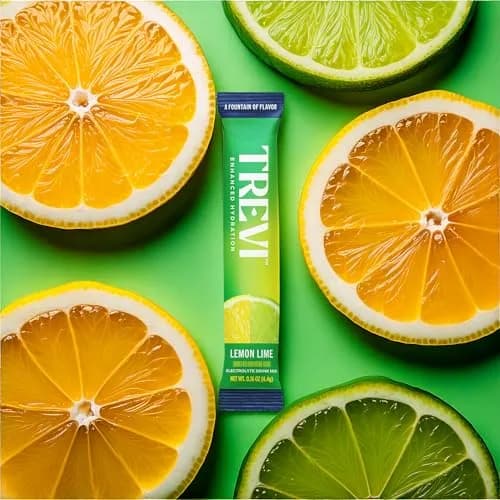 TREVI Electrolytes Powder Packets Sugar Free Hydration Lemon Lime 28 Count | 3x Electrolytes vs Sports Drinks thumbnail 2