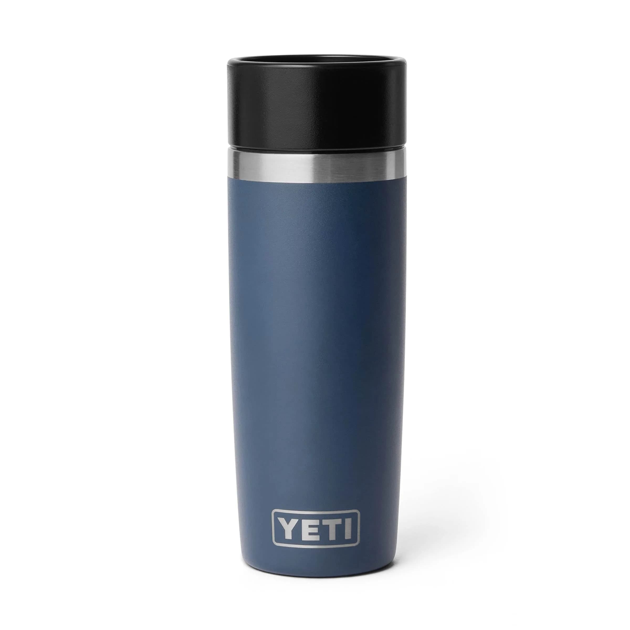 YETI Rambler 12 oz Travel Bottle | Vacuum Insulated Stainless Steel, Leakproof Cap, Cherry Blossom — Navy / 16 Ounces