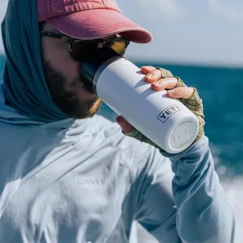 YETI Rambler 16 oz Travel Bottle Rescue Red | Keeps Drinks Hot & Cold All Day thumbnail 2