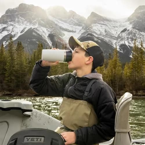 YETI Rambler 12 oz Travel Bottle | Vacuum Insulated Stainless Steel, Leakproof Cap, Cherry Blossom thumbnail 2