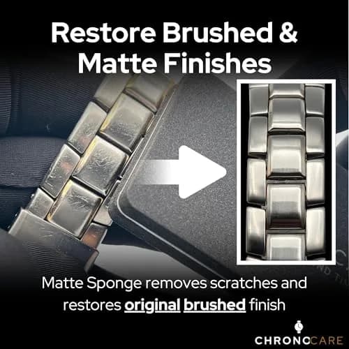 ChronoCare Watch Polishing & Cleaning Kit – Scratch Repair Cream, Cloth, Spray, Sponge, Brush & Towel, Safe for Luxury Metal Watches thumbnail 5