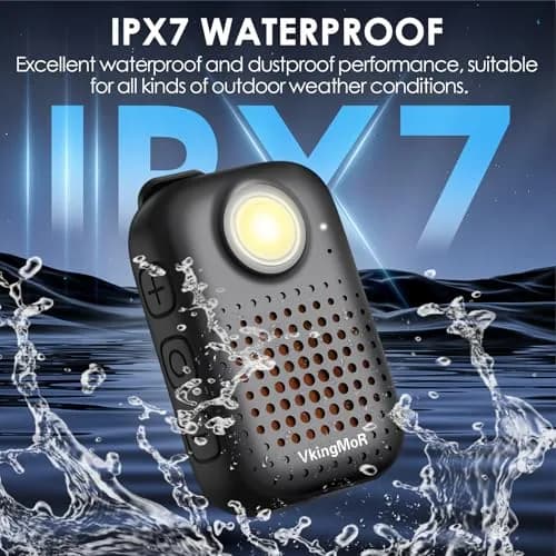 VkingMoR Wearable Bluetooth Speaker with Waterproof Dustproof IPX7 | Compact Stereo Sound thumbnail 7