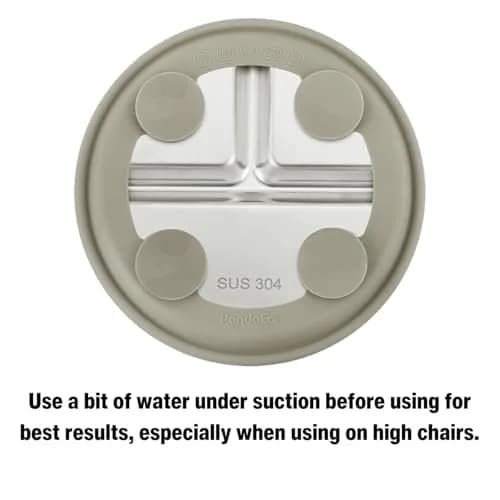 PandaEar 3 Pack Stainless Steel Baby Suction Plates | Divided Toddler Plate for Baby Led Weaning, Non-Slip, Dishwasher Safe thumbnail 7