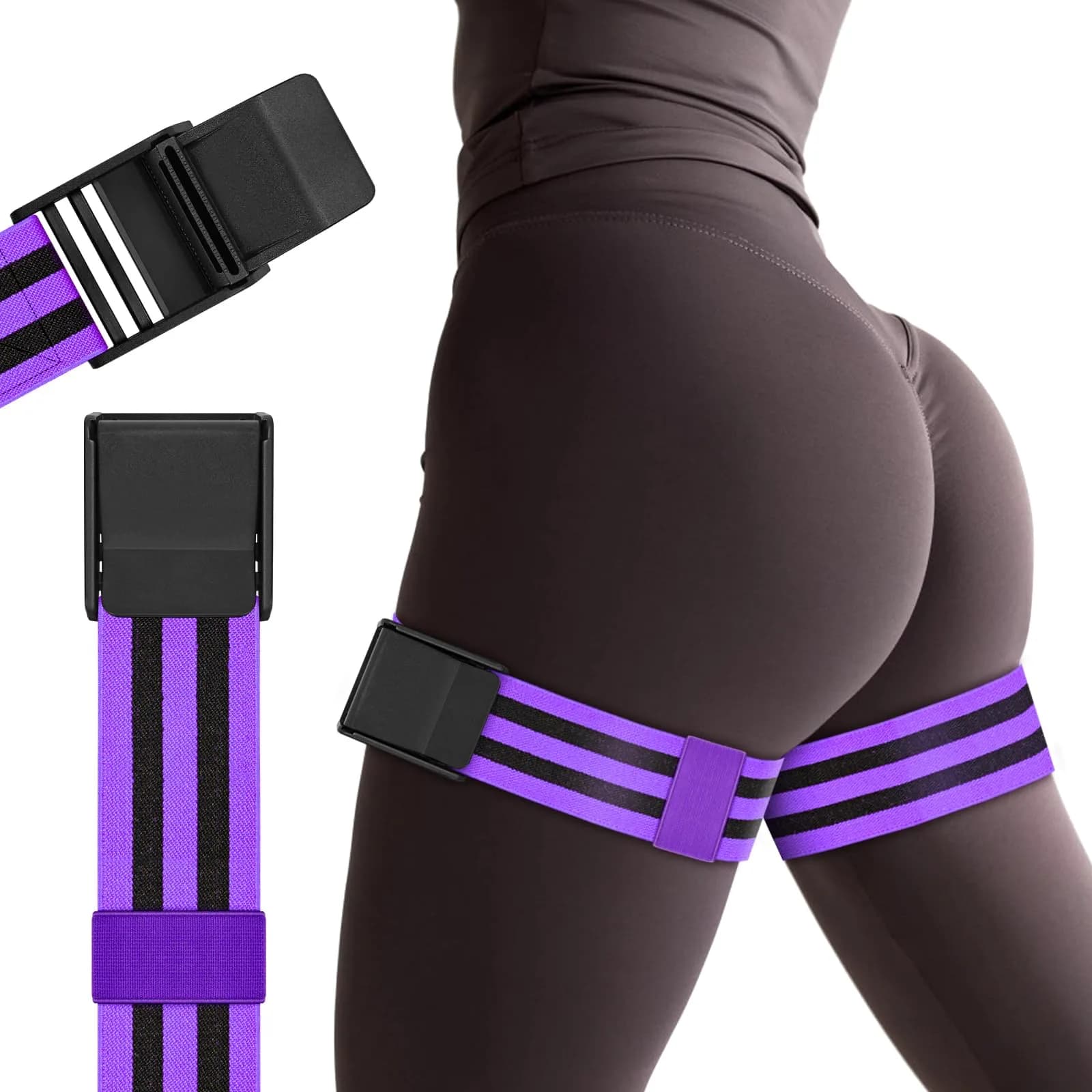 ROSYQUARZ BFR Training Bands Purple | 35.4'' (90cm) Length, 2'' (5cm) Width