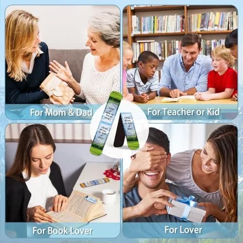 Diteryy 108-Piece Bible Magnetic Bookmarks Set | Inspirational Christian Verse Page Markers thumbnail 7