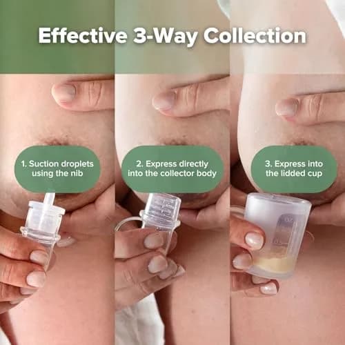 haakaa Colostrum Collector Kit 2ml/6pcs & Lidded Feeding Cup 25ml | Award-Winning Design for Newborns thumbnail 5