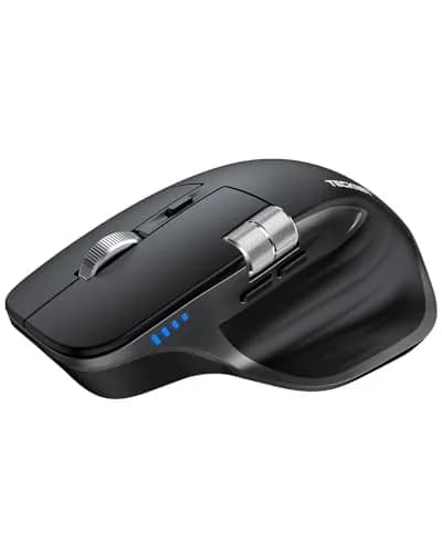 TECKNET Wireless Mouse, 3-Device Bluetooth Rechargeable, 4800 DPI Optical Mouse with Side Scroll Wheel | 36-Month Warranty thumbnail 1