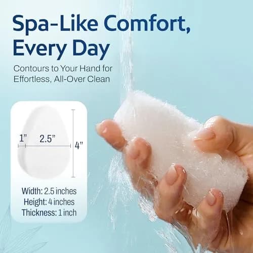 HartFelt Tear Drop Face Scrubber 2ct | Reusable Exfoliating Facial Sponges for Daily Cleansing thumbnail 5