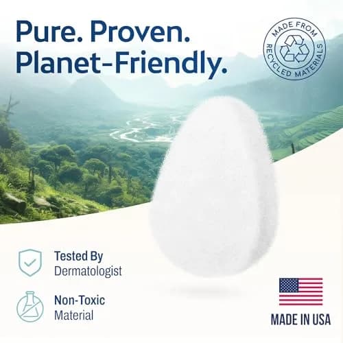 HartFelt Tear Drop Face Scrubber 2ct | Reusable Exfoliating Facial Sponges for Daily Cleansing thumbnail 6