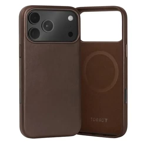 TORRO Leather Bumper Case for iPhone 18 Pro Max & 17 Pro Max | Premium Leather Slim MagSafe Compatible thumbnail 1