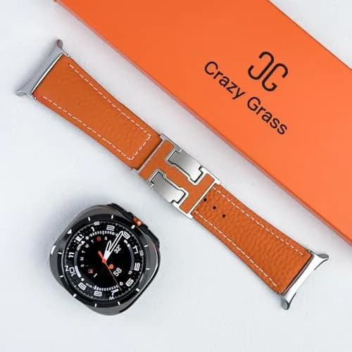 CrazyGrass Leather Band Compatible with Galaxy Watch Ultra 47mm | Magnetic Clasp, Genuine Leather thumbnail 7