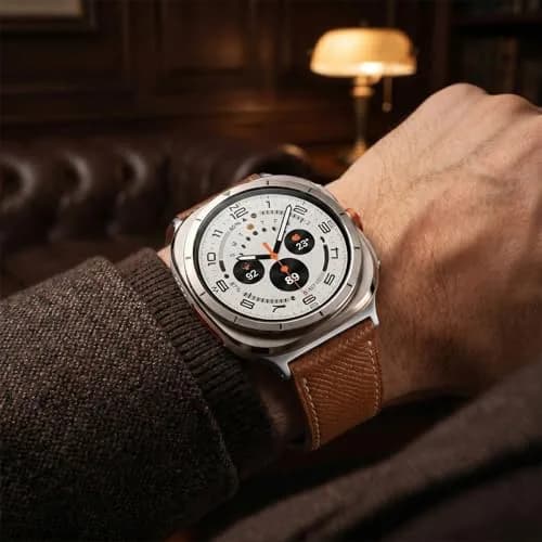 CrazyGrass Leather Band Compatible with Galaxy Watch Ultra 2/ Ultra Bands 47mm | Genuine Leather with Magnetic Clasp thumbnail 4