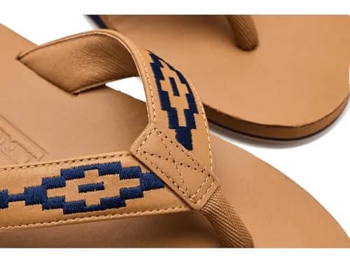 Hari Mari Fields Camino Men's Leather Flip Flops Size 10 | Southwestern Inspired Comfort thumbnail 2