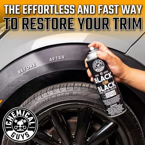 Chemical Guys Black on Black Trim Shine Dressing 11 oz | Deep Gloss, Fast Application, 2 Pack thumbnail 5