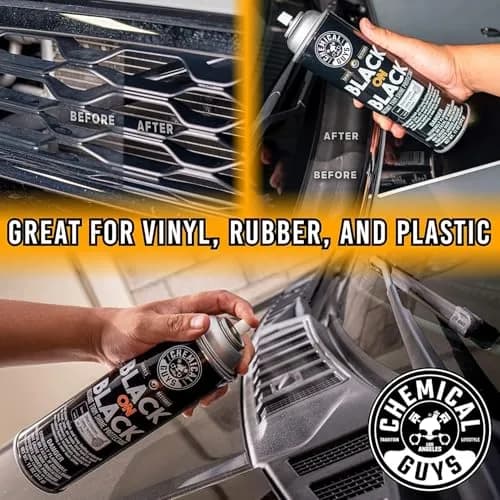 Chemical Guys Black on Black Trim Shine Dressing 11 oz | Deep Gloss, Fast Application, 2 Pack thumbnail 7