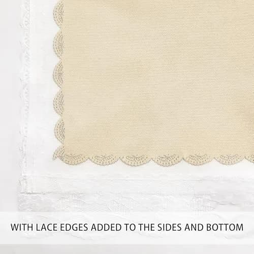XiDi Beige Curtains for Bedroom Girls, Kids Room, 34 x54 inch 1 Panel | Dreamlike Star Cutout Design with 80% Blackout thumbnail 4