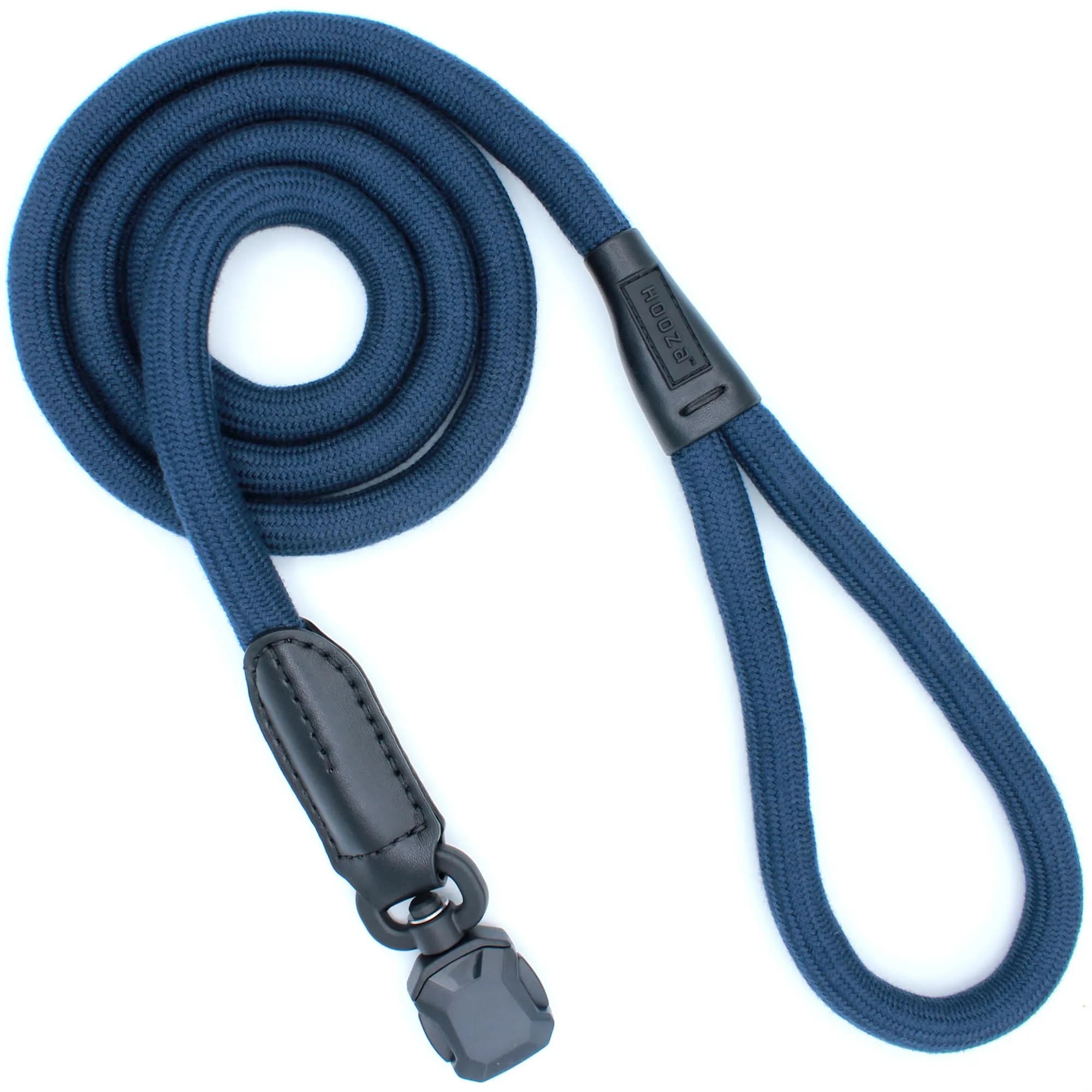 HOOZA Rope Leash Small 5/8" x 5' Blue Magnetic Quick Clip | Heavy-Duty Control & Seamless Attachment - main product image