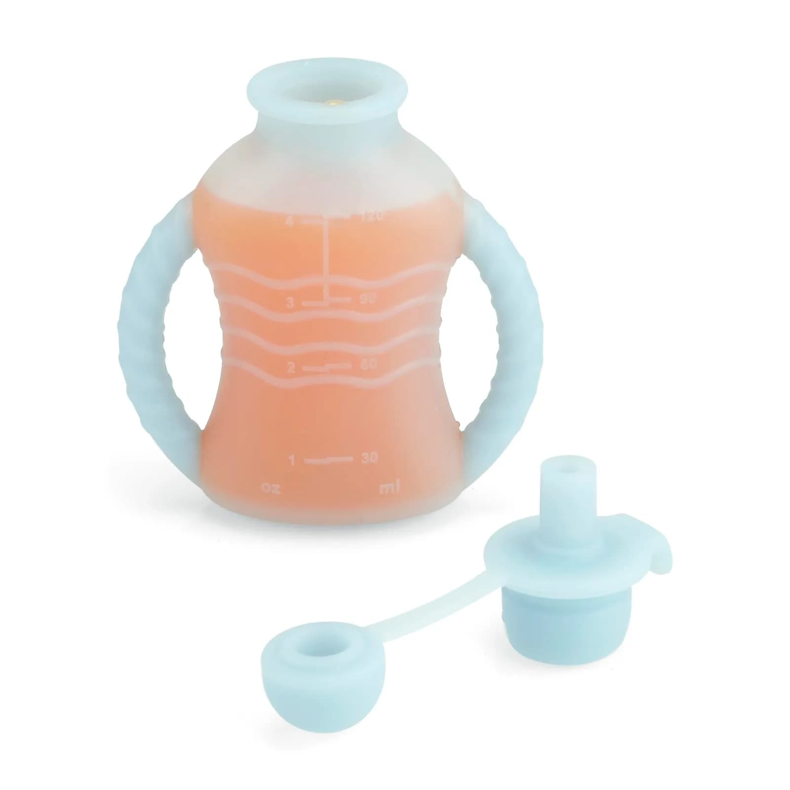 PandaEar 3 Pack Reusable Silicone Baby Food Pouches with 3 Puree Feeder Spoons & Funnel | 4oz Toddler Food Storage Pouch with Handle | BPA-Free Baby Squeeze Pouches - view 7
