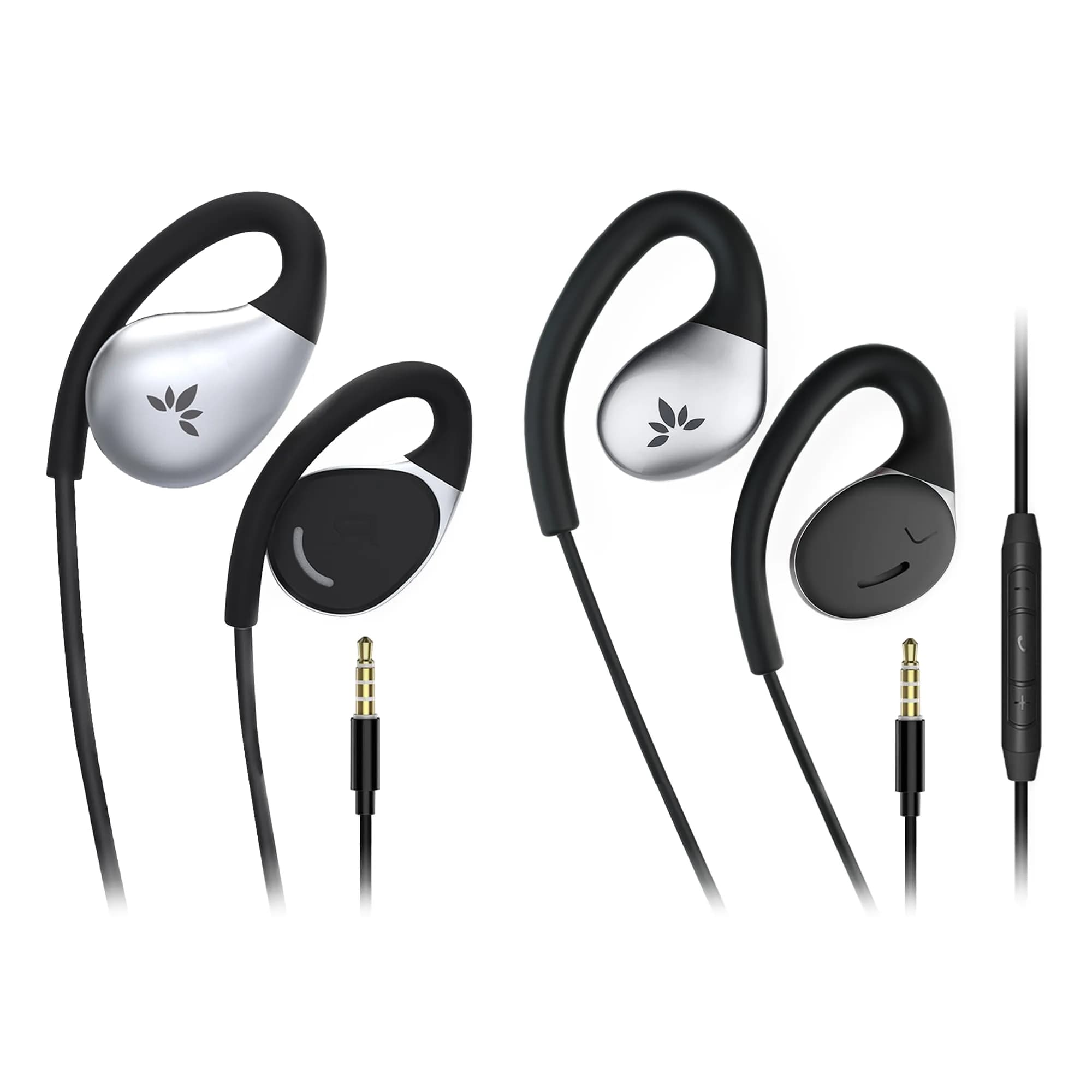 Avantree Resolve Open-Ear Wired Earbuds 1.2m Cable | Hear Surroundings, Clear Calls