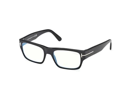 Tom Ford Eyeglasses FT 6034 -B 001 Shiny Black | Rectangular, Polycarbonate, 54/19/140 thumbnail 1