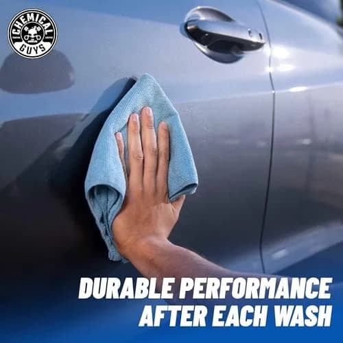 Chemical Guys Workhorse Microfiber Towels Blue 16 in | Professional-grade cleaning cloths for car & home thumbnail 5