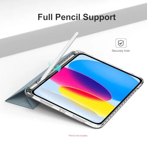 MYGROO Case for iPad A16 11th/10th Gen 2025/2022 | Misty Blue, Auto Wake/Sleep, Tri-Fold Stand thumbnail 6