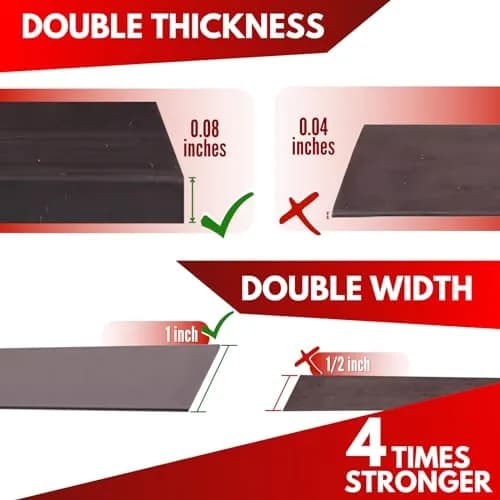 NextClimb Magnetic Tape Strips with Adhesive Backing, 1 inch Wide x 6 inch Long (10 Strips) | Strong Adhesive Magnets for Crafts, Whiteboard, Fridge thumbnail 2