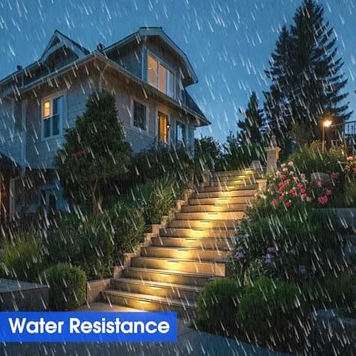 E ENERGETIC LIGHTING 7 Inch Outdoor LED Step Lights | Waterproof Landscape Lighting, 12V-24V AC/DC, 4W, Warm White thumbnail 3