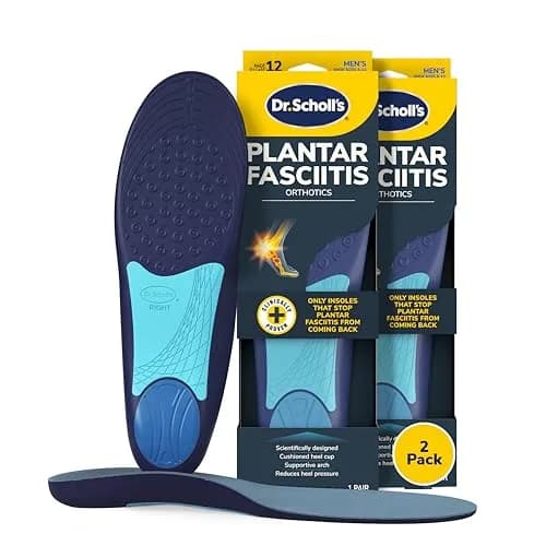 Dr. Scholl's Plantar Fasciitis Relief Orthotic Insoles for Men - Size L (2-Pack) | Clinically Proven to Prevent Recurrence thumbnail 1