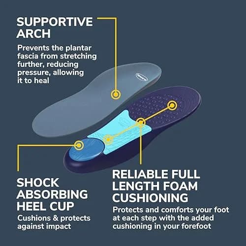 Dr. Scholl's Plantar Fasciitis Relief Orthotic Insoles for Men - Size L (2-Pack) | Clinically Proven to Prevent Recurrence thumbnail 5